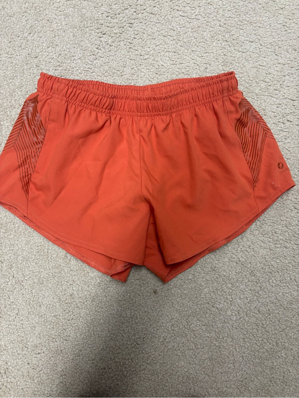 oiselle Coral-Orange Women's Athletic Running Shorts